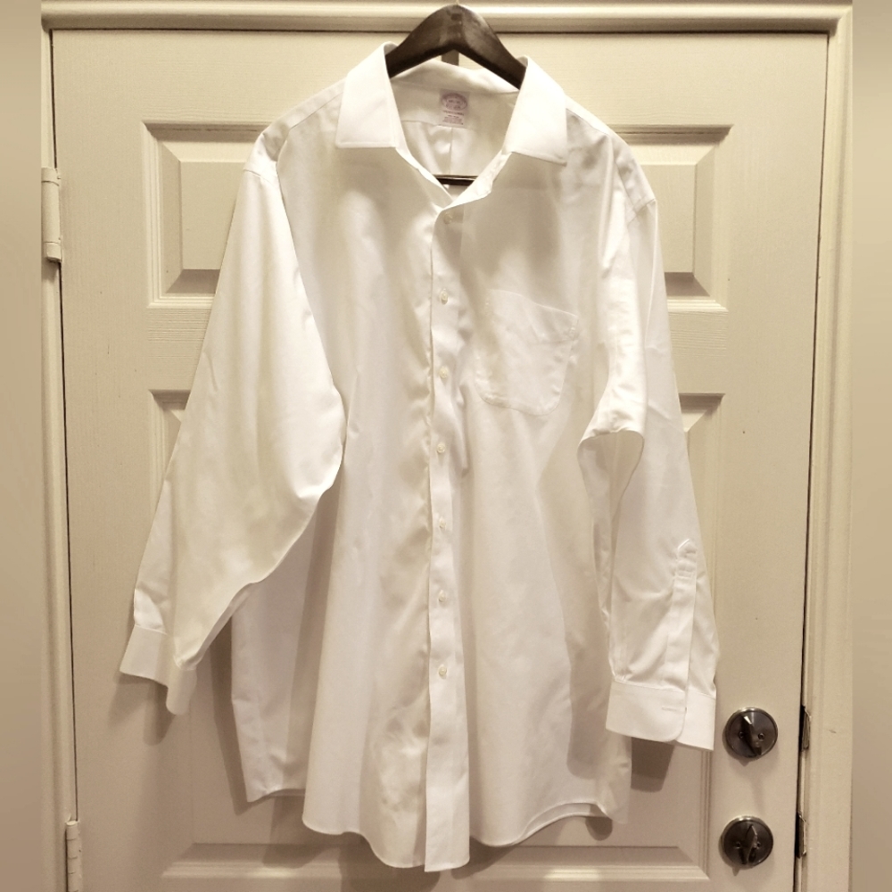 Brooks Brothers 1818 Mens Traditional Fit Long‎ Sleeve Button Shirt Size 18.5-35